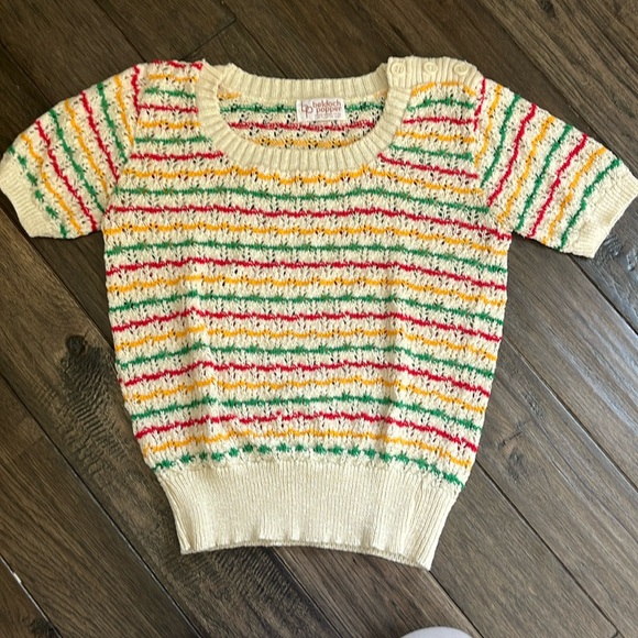 Beldoch Popper Tops - Vintage Knit Top by Beldoch Popper